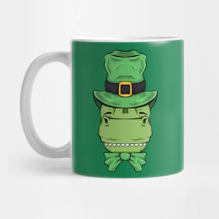 t rex st patricks day dinosaur funny Mug